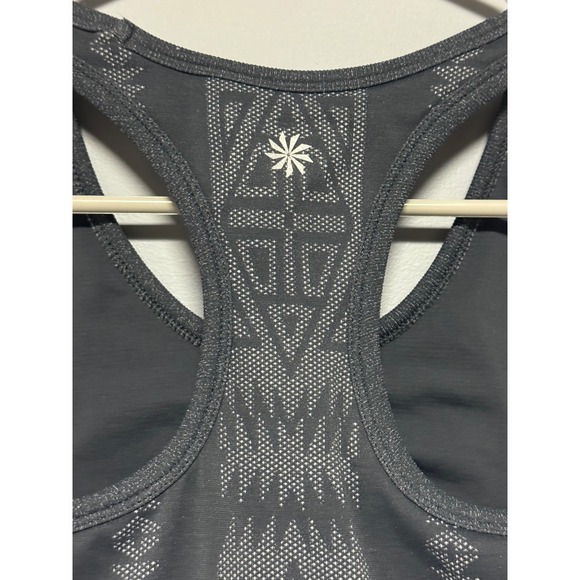 Athleta Grey Aztec Tribal‎ Racerback Tank Top Athletic Bra Liner Performance S - Picture 5 of 9